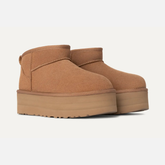 UGG 1135092 Classic Ultra Mini Platform Stivaletti Donna Chestnut